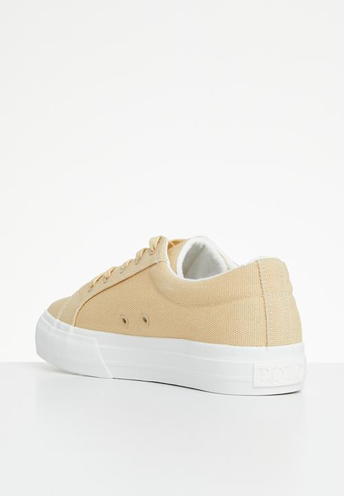 POLO - Classic canvas sneaker - stone