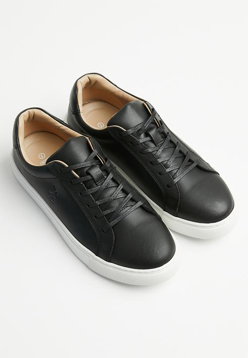 POLO - Classic leather sneaker - black