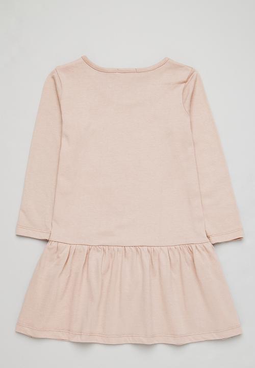 Superbalist - Girls 2 pack printed dress - light pink & ecru