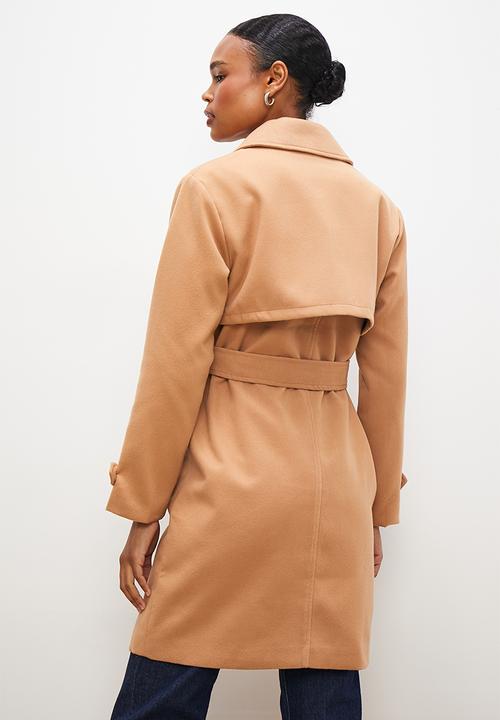 edit - Belted coat - camel