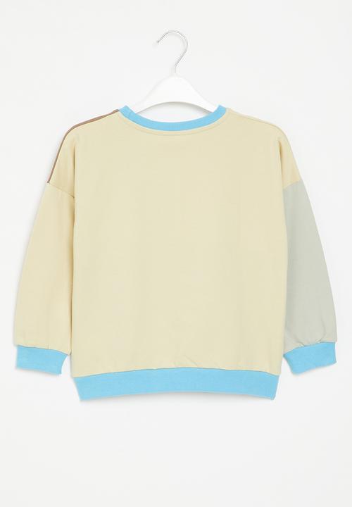 Pop Candy - Colourblock dino sweatshirt - multi