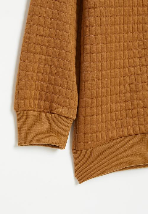 Pop Candy - Boys sweatshirt - tan & white