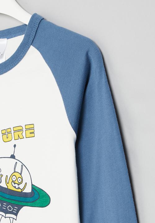 Pop Candy - Boys space tee - white/blue