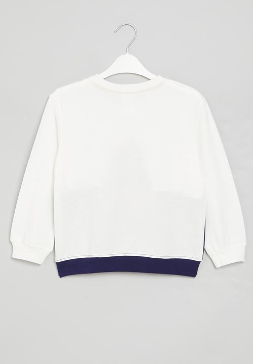 Pop Candy - Boys sweatshirt - blue & white