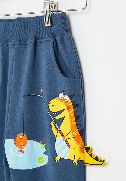 Pop Candy - Dino sweatpants - blue