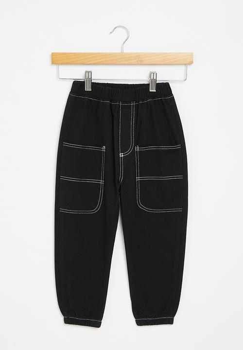 Pop Candy - Cuffed pants - black