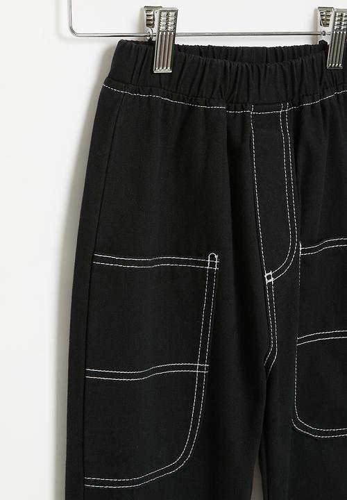 Pop Candy - Cuffed pants - black