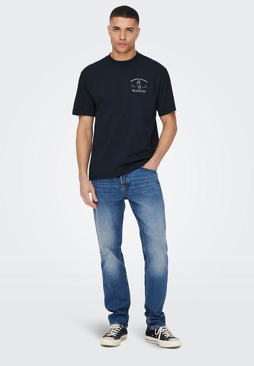 Only & Sons - Onspacman reg short sleeve tee - black