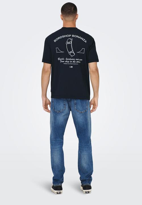 Only & Sons - Onspacman reg short sleeve tee - black