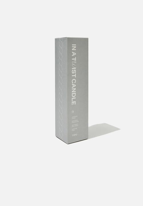 Typo - In a twist candle - warm grey twist
