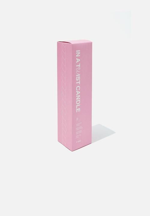 Typo - In a twist candle - rosa powder twist