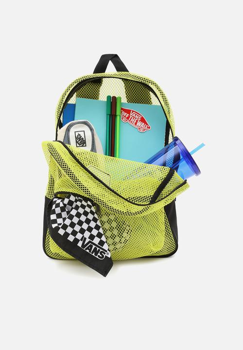 Vans - Mesh new skool backpack - yellow & black