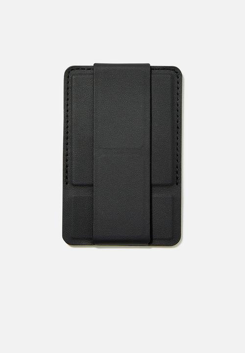 Typo - Fold out phone stand - black
