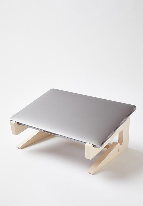 Typo - Collapsible laptop stand - ecru
