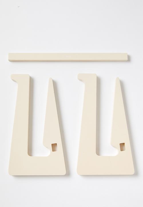 Typo - Collapsible laptop stand - ecru
