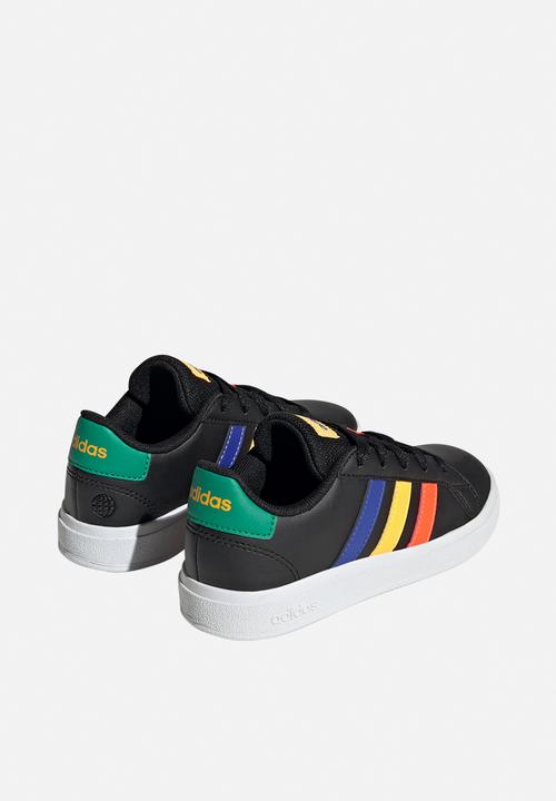 adidas Performance - Grand court 2.0 k - core black/lucid blue/court green