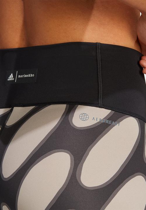 adidas Performance - W Marimekko Optime 7/8 tights - black & light brown
