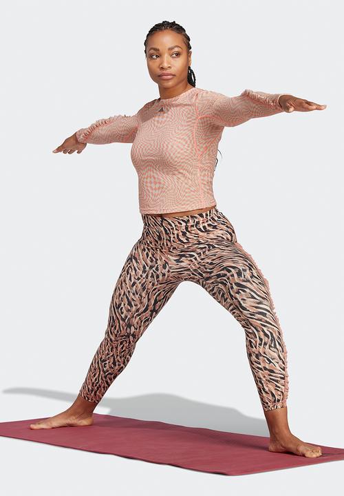 adidas Performance - Yoga st aop long sleeve - clay strata