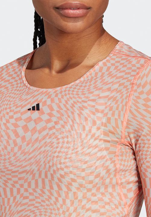 adidas Performance - Yoga st aop long sleeve - clay strata