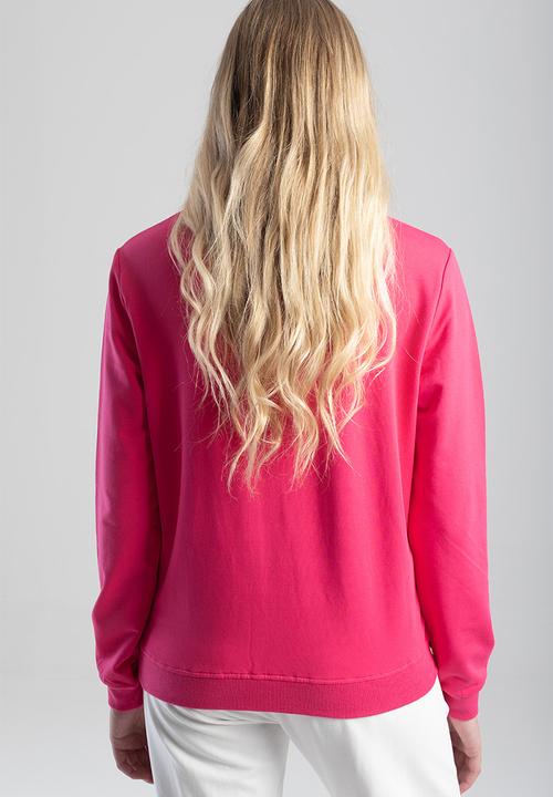 SISSY BOY - Oshi crew neck sweat top with long sleeves - cerise
