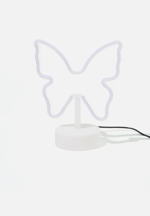 Typo - Shaped desk lamp - lilac butterfly