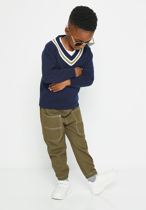 Pop Candy - Boys v-neck jersey - navy