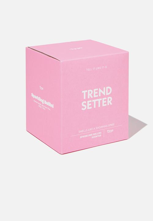Typo - Tell it like it is candle - neon pink trend setter