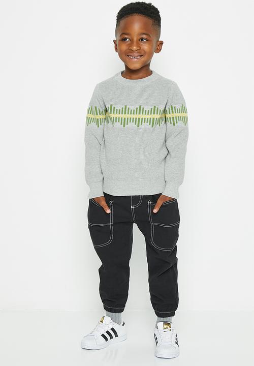 Pop Candy - Boys crew neck jersey - grey
