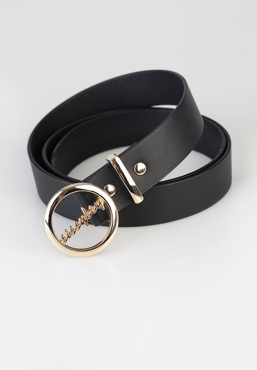 SISSY BOY - Circular sissyboy belt - black