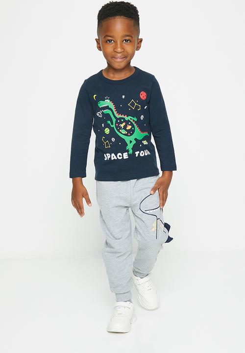 Pop Candy - Dino sweatpants - grey