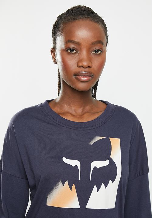 Fox - Detonate long sleeve - deep colbalt