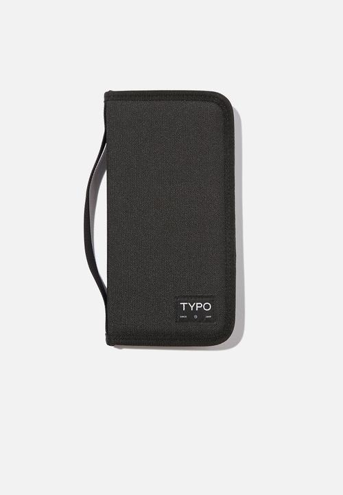 Typo - Urban rfid travel wallet - black