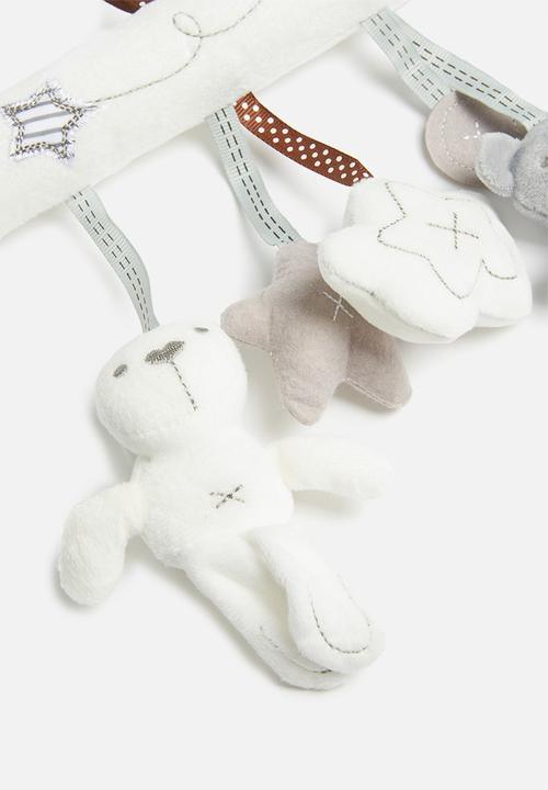 Pop Candy - Pram bunny toy - white