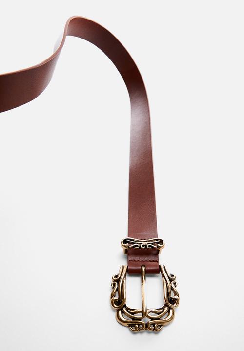 MANGO - Belt anicet - brown