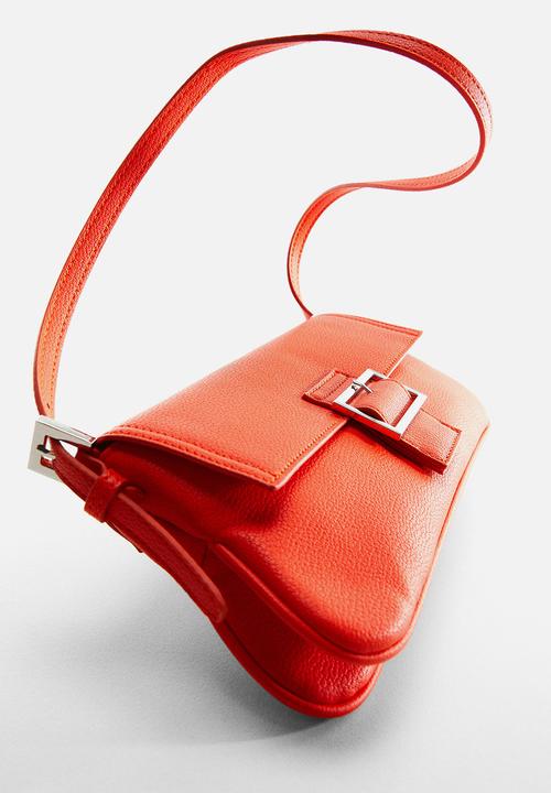 MANGO - Buckle shoulder bag - orange