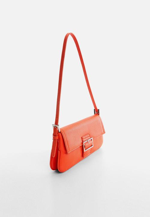 MANGO - Buckle shoulder bag - orange