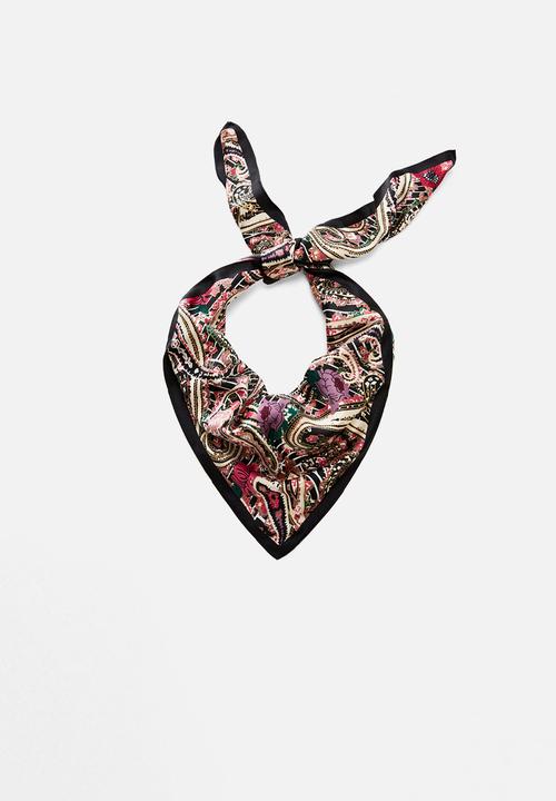MANGO - Neck scarf natalia - black