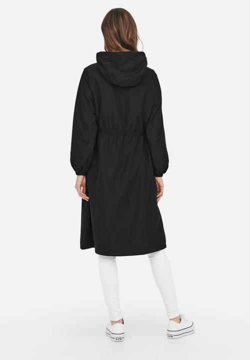 Jacqueline de Yong - Inca long hood jacket - black