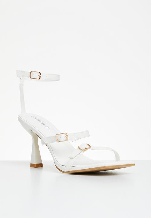 Superbalist - Astrid ankle strap stiletto heel - white