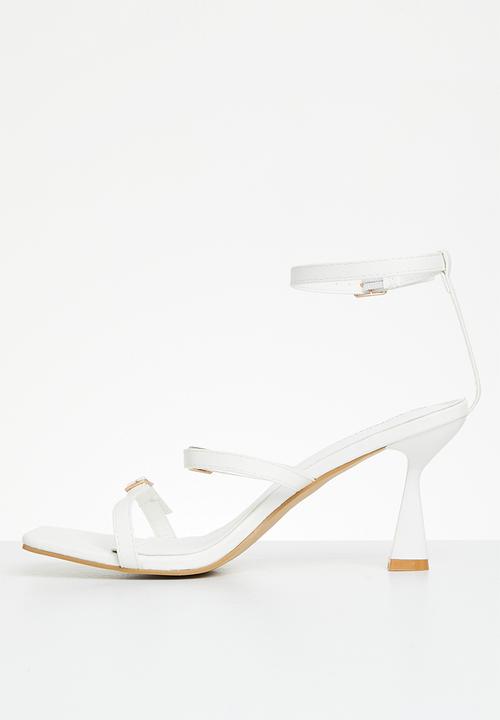 Superbalist - Astrid ankle strap stiletto heel - white