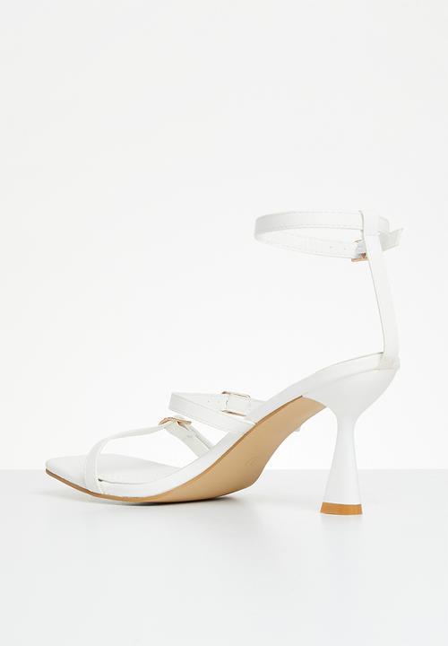 Superbalist - Astrid ankle strap stiletto heel - white