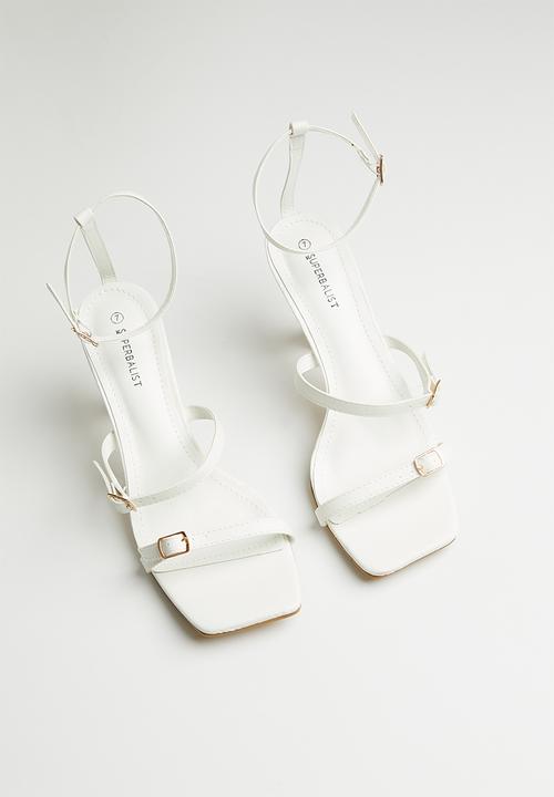 Superbalist - Astrid ankle strap stiletto heel - white