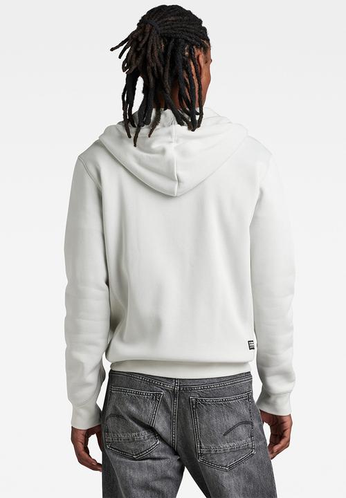 G-STAR - Premium core hdd zip sw long sleeve - oyster mushroom