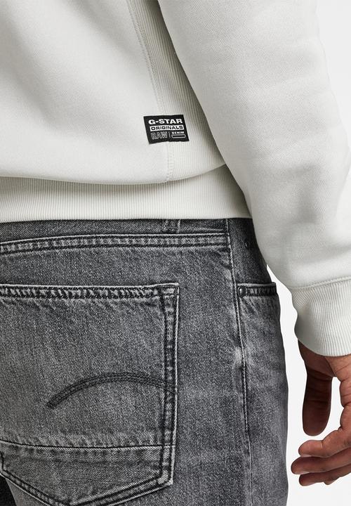 G-STAR - Premium core hdd zip sw long sleeve - oyster mushroom