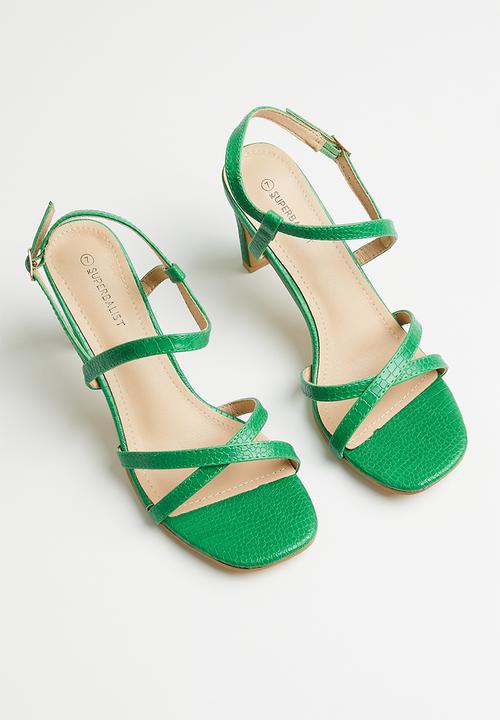 Superbalist - Sanaa slingback block heel - green