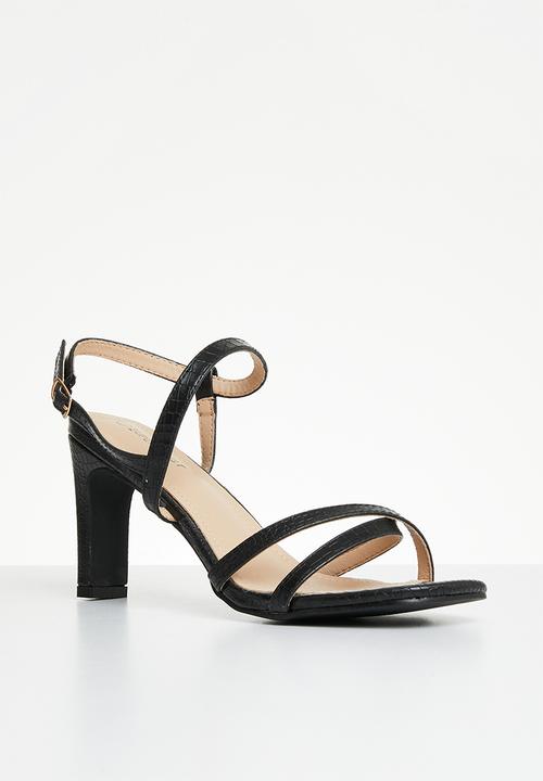 Superbalist - Sanaa slingback block heel - black