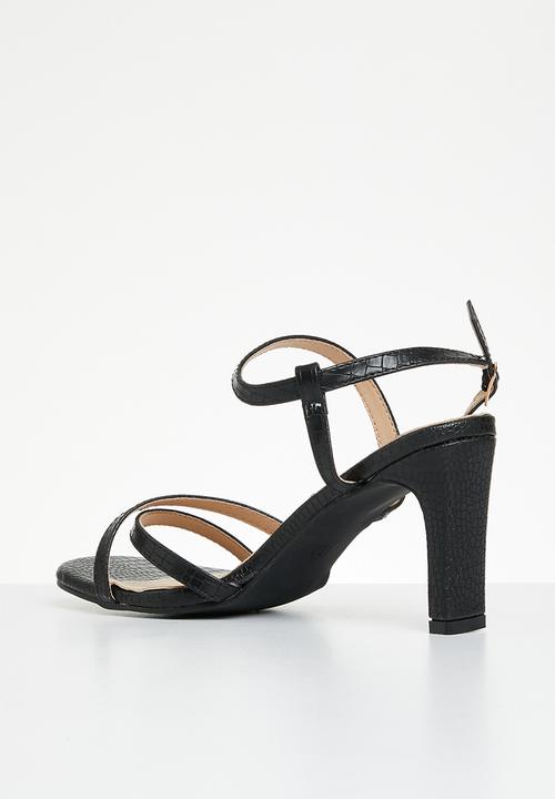 Superbalist - Sanaa slingback block heel - black