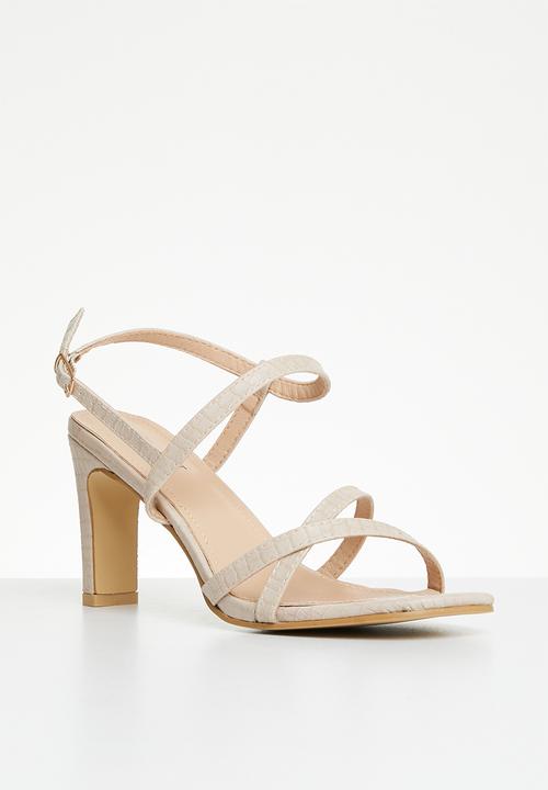 Superbalist - Sanaa slingback block heel - ecru
