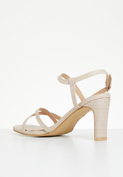 Superbalist - Sanaa slingback block heel - ecru