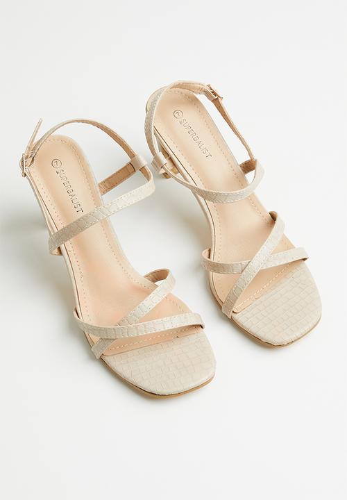 Superbalist - Sanaa slingback block heel - ecru